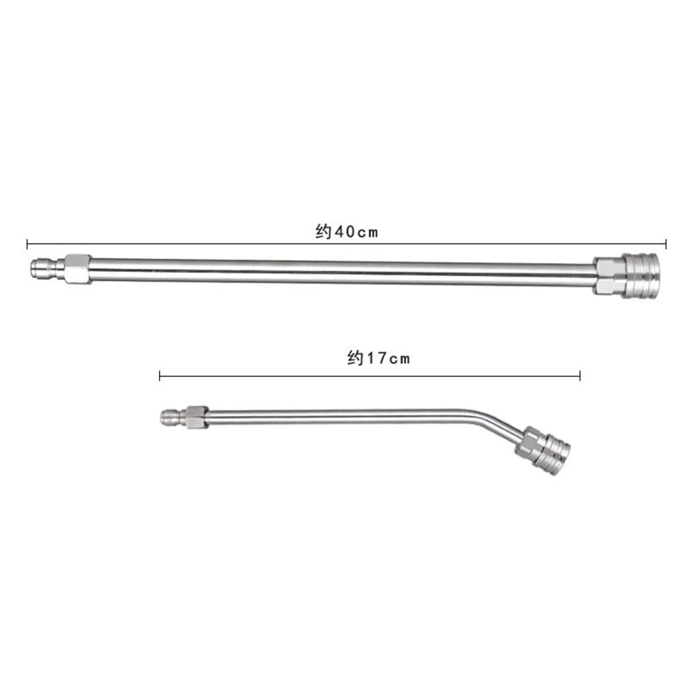 4000PSI Stainless Steel High Pressure Washer Lance Extension Wand G1/4 Quick Connect Ideal Car Washer Accessory
