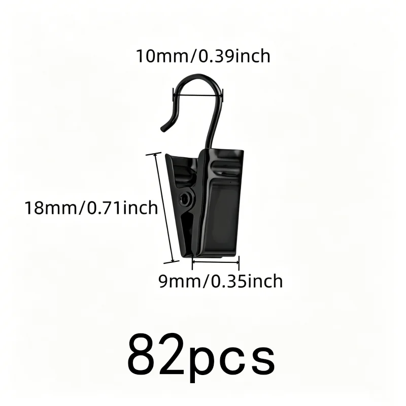 Strong Secure Grip Silver Metal Drapery Pins 82 pcs, perfect for Living Room Curtains, Silver Open-End Design