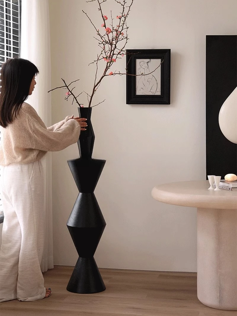 

Ваби Санси ветровой напольный орнамент декоративная скульптура ретро база художественный дисплей стол продвинутый столб из цельного дерева