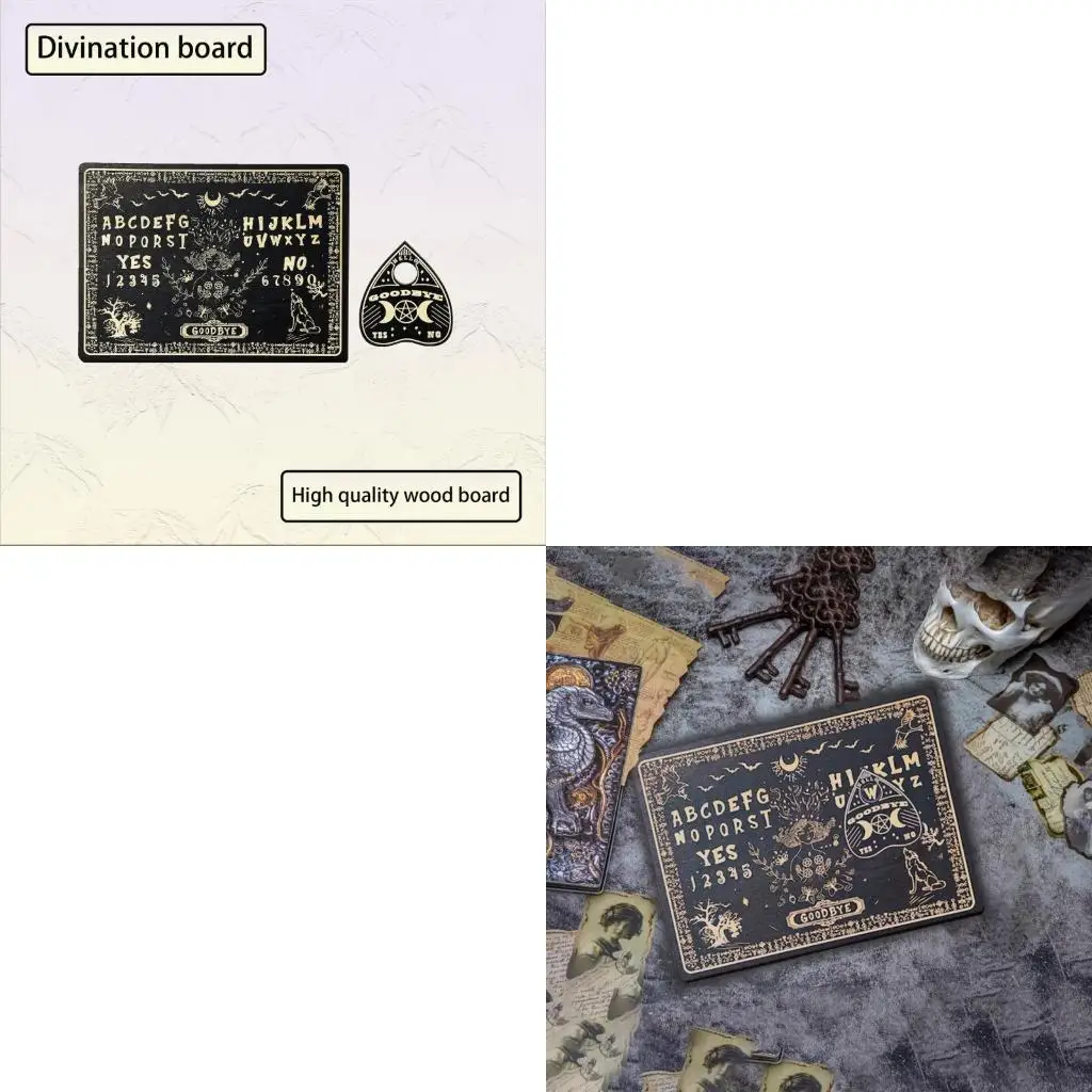 

PXPF Деревянная гадань -маятника Мистическая плата Talking Spirit Spirit с доской объявлений Plantchette Board для подростка для