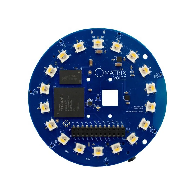 

Factory Hot Sales MATRIX.V1E Esp32 Development Board Relay Matrix Voice Esp32- 8 Mic & Fpga