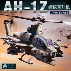 Kitty Hawk Assembled Aircraft Model Kit KH80125 AH-1Z Viper Carrier Attack Helicopter 1/48