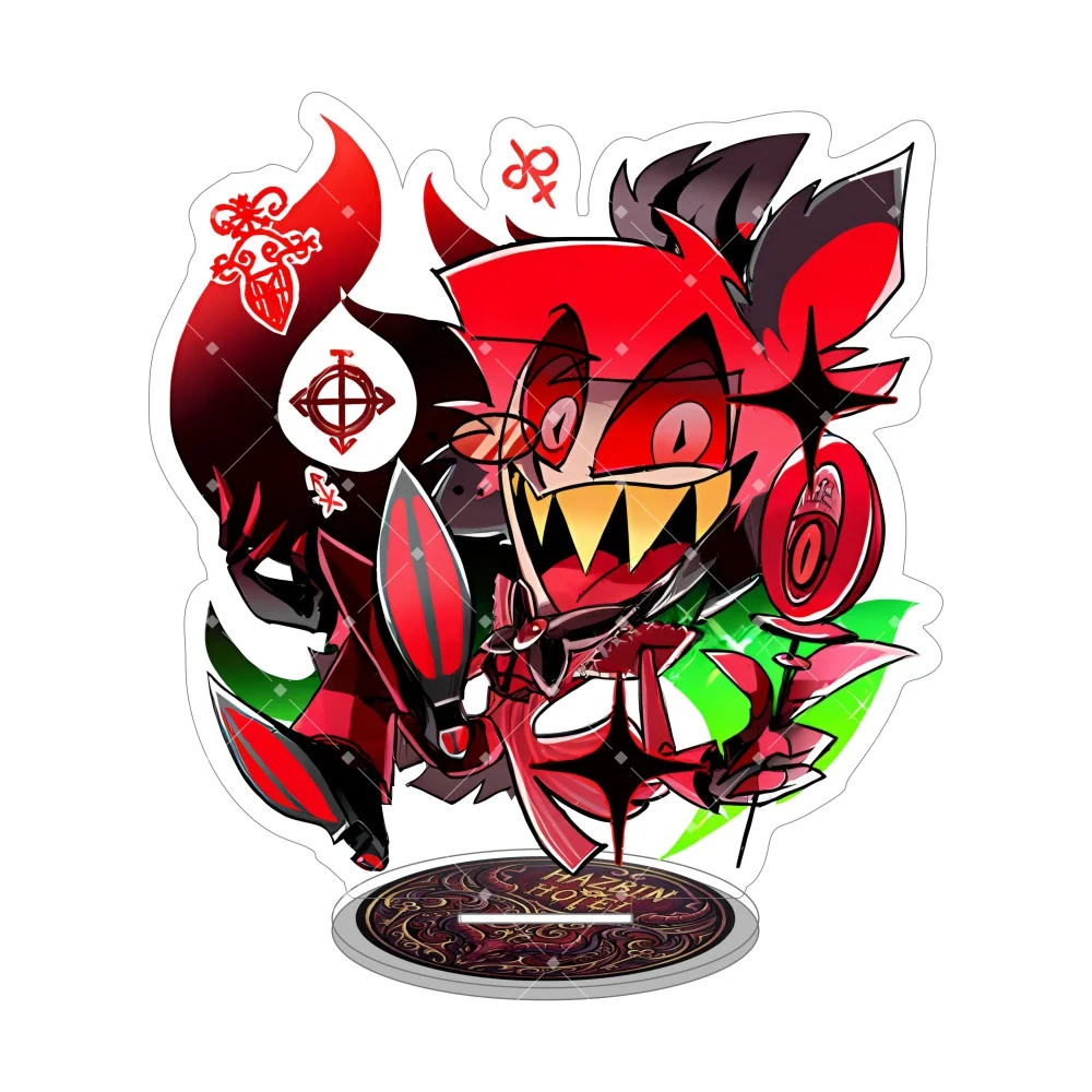 Hazbin Hotel Acrylic Standee Cute Anime Figure Alastor Charlie Desktop Decoration Cosplay Model Plate Gift Fan Merch Keychain