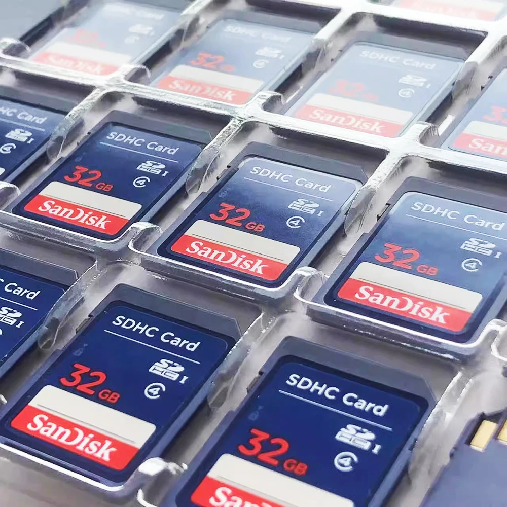 SanDisk بطاقة SD 32 جيجابايت بطاقة ذاكرة الكاميرا لكانون نيكون باناسونيك CCD بطاقة الكاميرا الرقمية سيارة شنت بطاقة فلاش SDHC بطاقة كبيرة