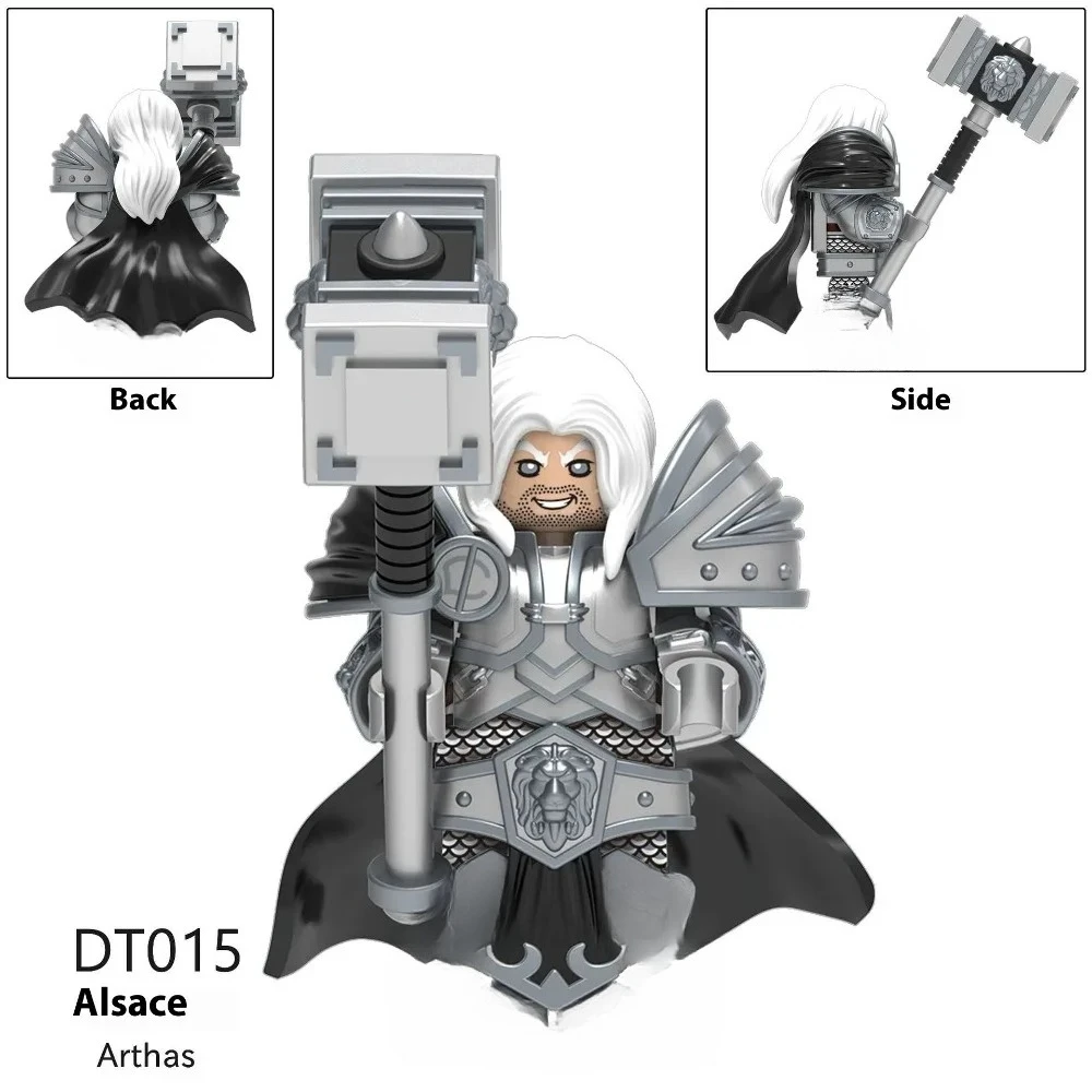 Mundo de warcraft jogo lich rei arthas menethil figura de ação pripheral blocos de construção modelo coleção artesanato presente brinquedos crianças