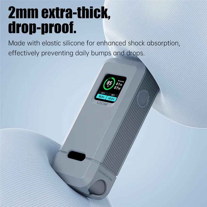

Smart-SIKAI Silicone Case For Anker Prime 130W Power Bank TF/SIM Card PIN Storage Carrying Travel Case Storage Bag Accessories
