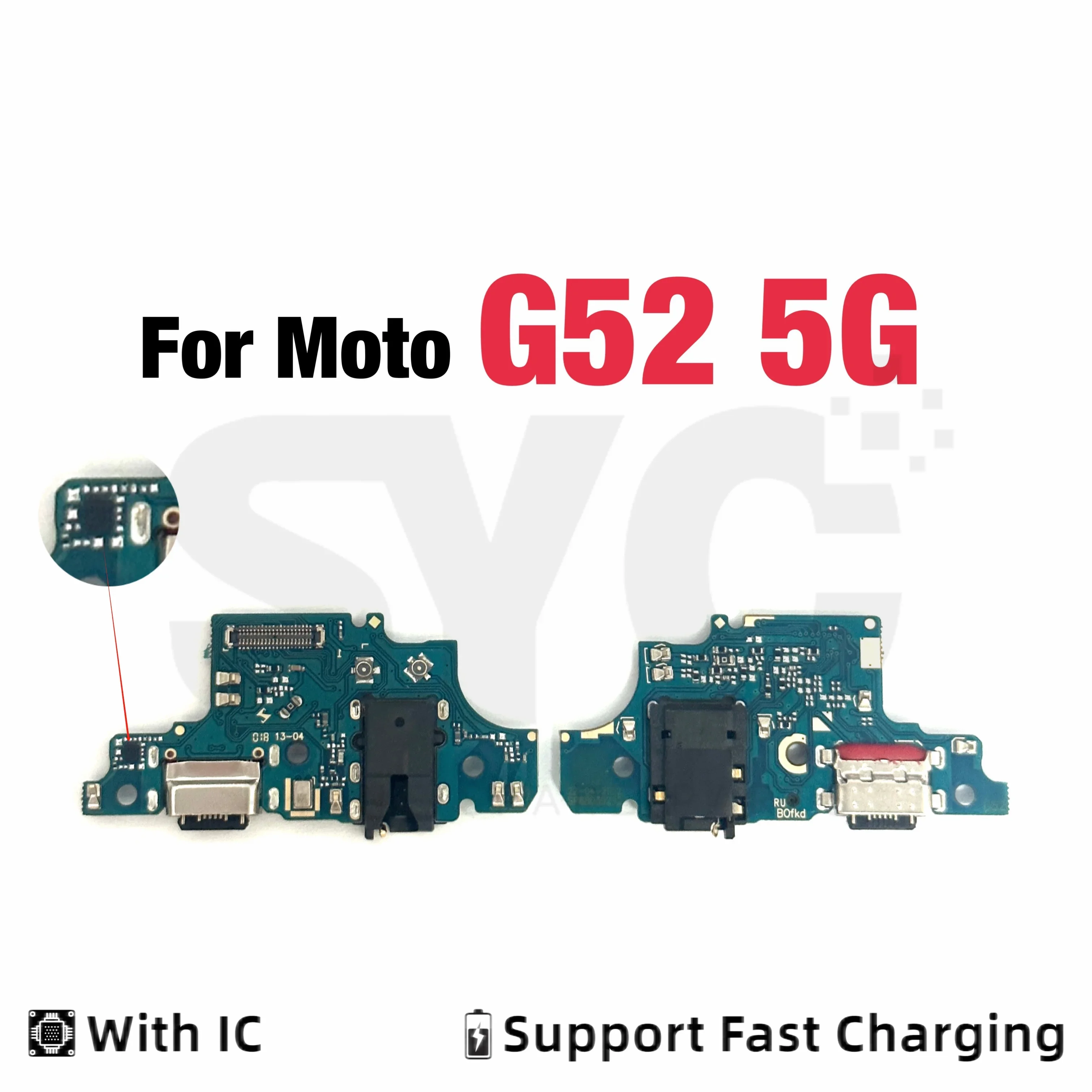 

SYC For Motorola Moto G52 5G USB Charging Port Dock Charger Connector Charging Board Flex Cable