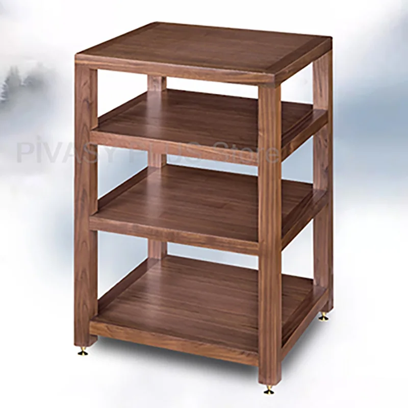 Total Solid Wood Audio Rack White Oak Amplifier Stand 200KG Load Capacity Amp Storage Bracket For HiFi Amplifiers Sound System