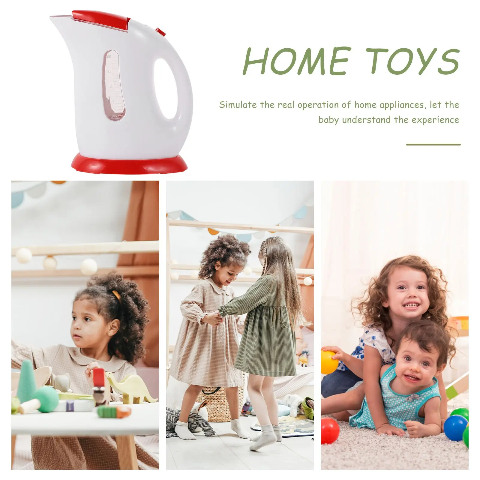 Hoge kwaliteit kinderspeelgoed Plastic waterkoker Speelgoed Kinderen Keukenspeelgoed Muziek Lichtgevende apparaten Fantasiespel Creatief Educatief