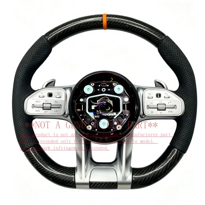 For Mercedes Benz Carbon Fiber Modified Steering Wheel E Class W214 2023 ZC 809 T 026 F Horn Cover Decorative Cover