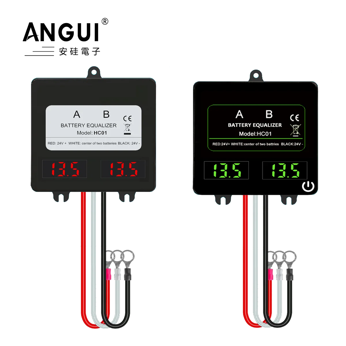 

ANGUI HC01 Battery Equalizer Lead Acid Batteries Voltage Balancer Lead acid Battery Charger Regulator Serial 2S Active