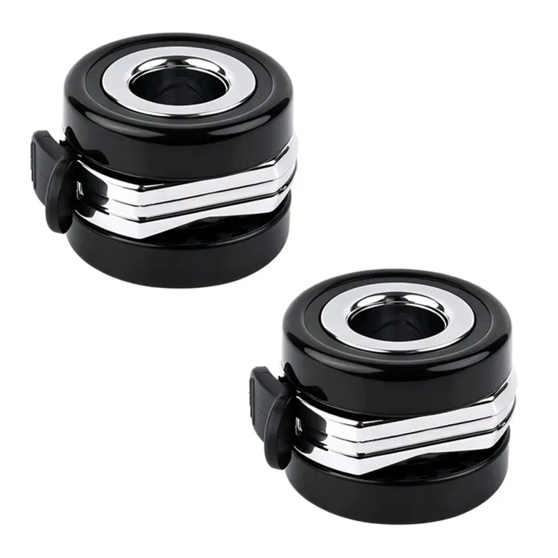 CHCH For Standard M8 Threaded Hole Compatible 2PCS Home Rack 2.5Inch 60Mm Hollow Caster Wheel Kit With Brake