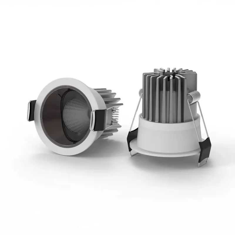 O diodo emissor de luz pode ser escurecido downlight 20w 24w 7w 9w 12w 15w cob conduziu o ponto 220v/110v lâmpada do teto recessed para baixo ilumina o spotlight conduzido redondo 24 °