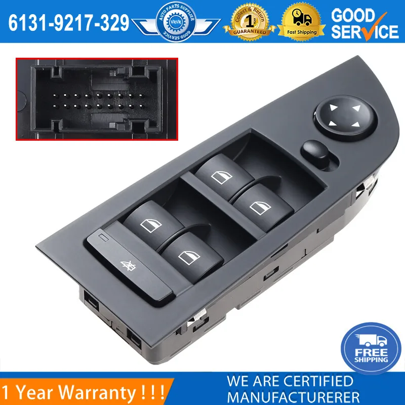 

Car window mirror switch control for BMW E90 E91 318i 320i 325i 335i 61319217329 -