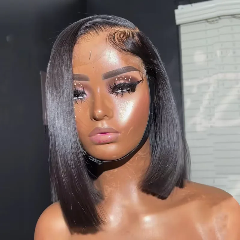 

Прямой Боб 13x4 Парики Фронта Шнурка Короткие Парики Боб Человеческие Волосы Парики Фронта Шнурка Бразильские Девственные Человеческие Волосы Для Женщин