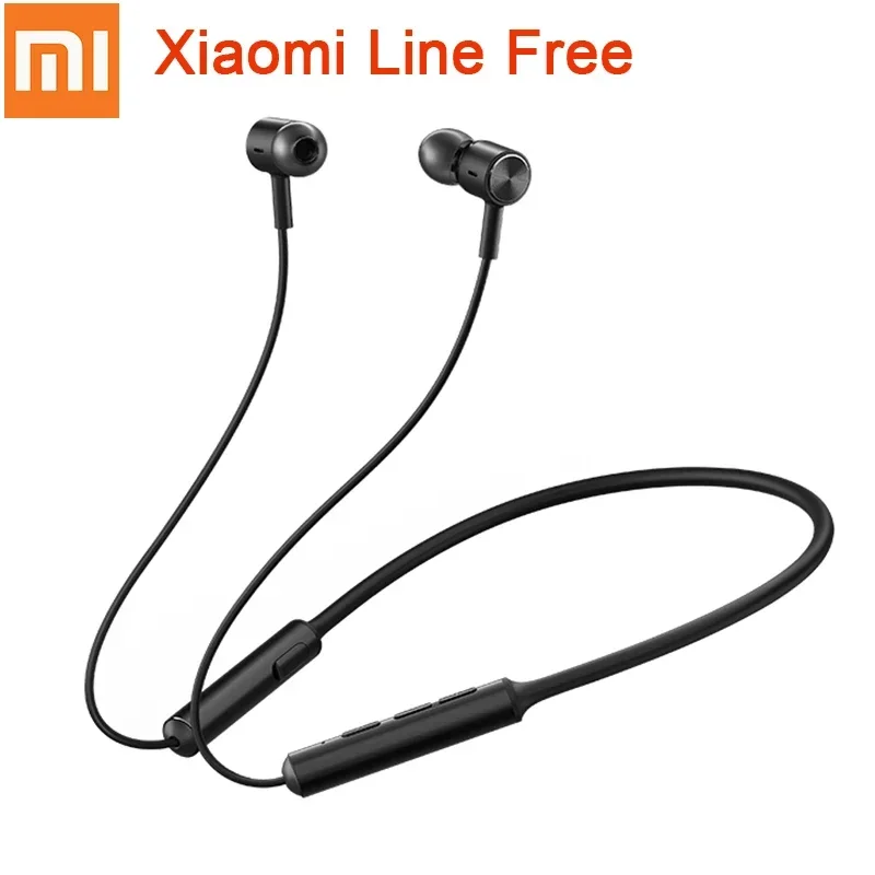 Xiaomi Line Free Wireless Bluetooth Sports Earphones Noice Cancelling Headset With Mic Headphones In-Ear Sport Collar Earbuds