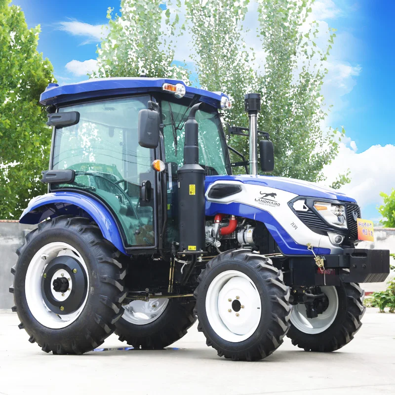 Wholesale High Horsepower Europe Farm Operations 4×4 Tractor 50 HP All Terrain 4WD Off-Road Mini Tractor Euro 5 Customized Sale