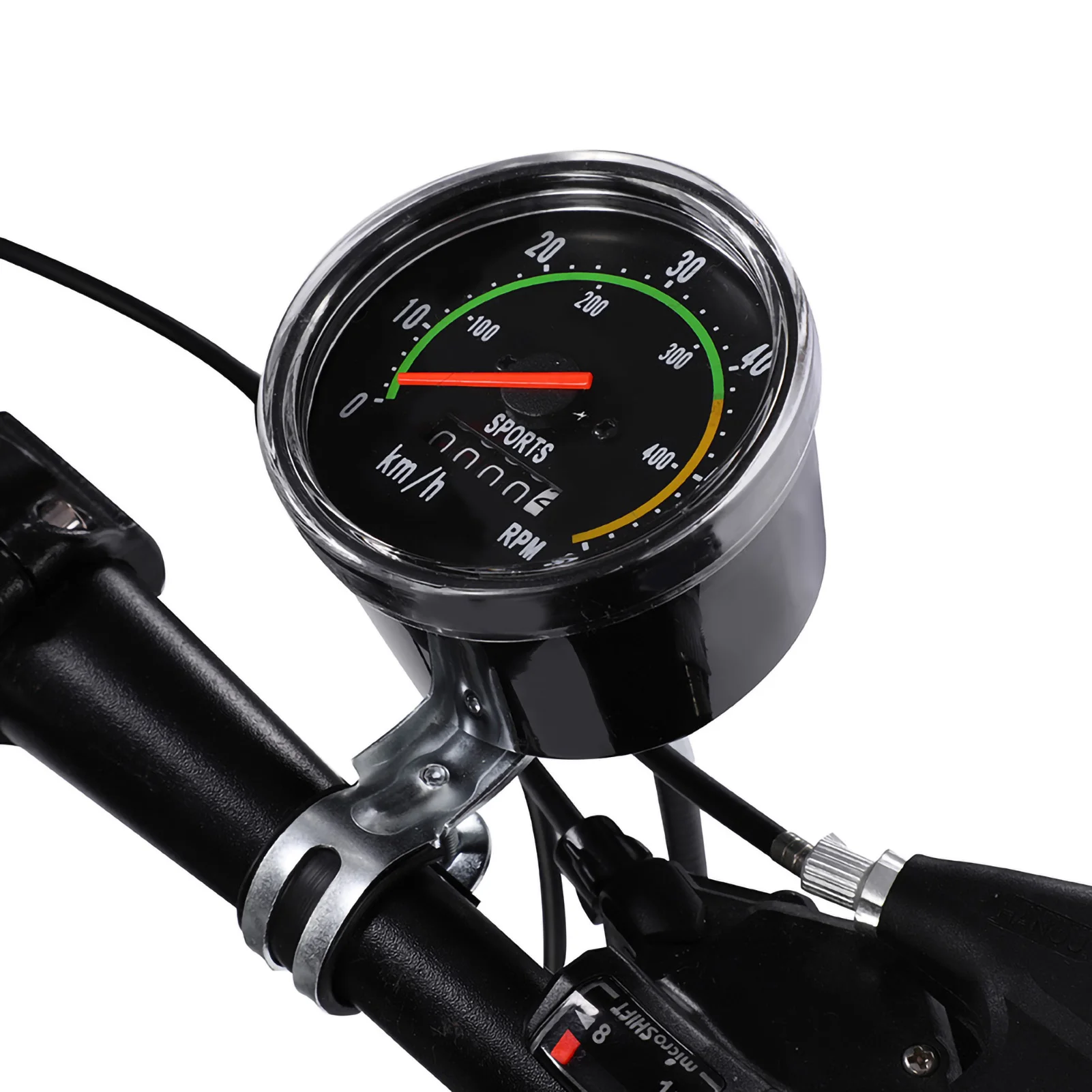 Bicycle Computer Speedometer Mechanical Bike Speedometer Odometer Cycling Stopwatch Cyclocomputer