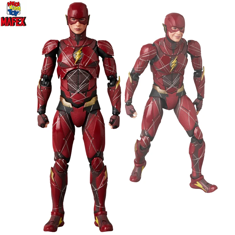 Original  Medicom Mafex (No.243) Zack Snyder's Justice League Ver  Zack Snyder's Justice League Barry Allen Flash Anime Figure