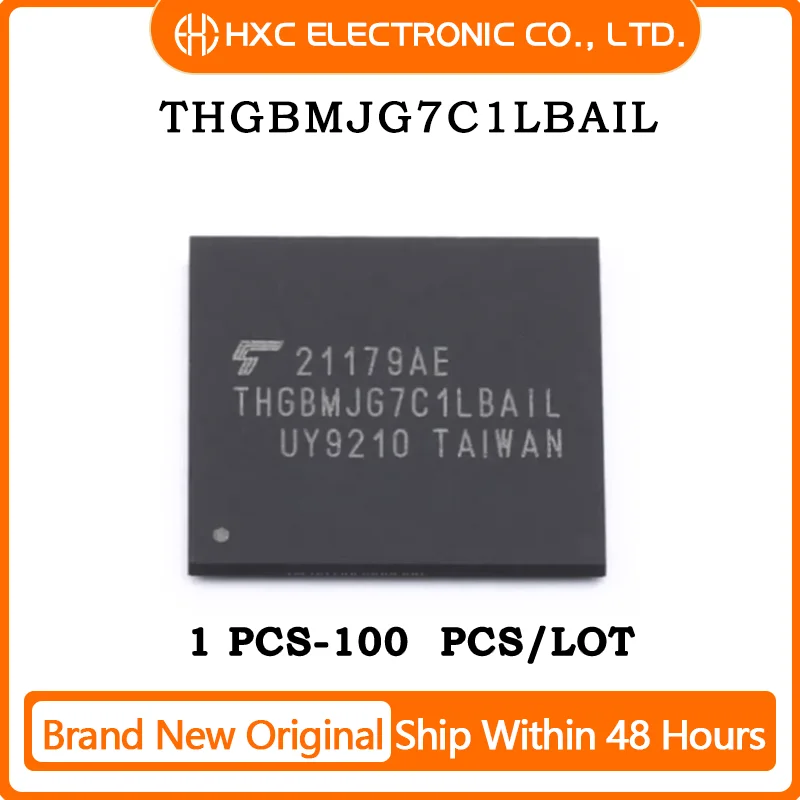 1PCS/10PCS/50PCS/100PCS THGBMJG7C1LBAIL FBGA-153 16GB Brand New Original IC Chip