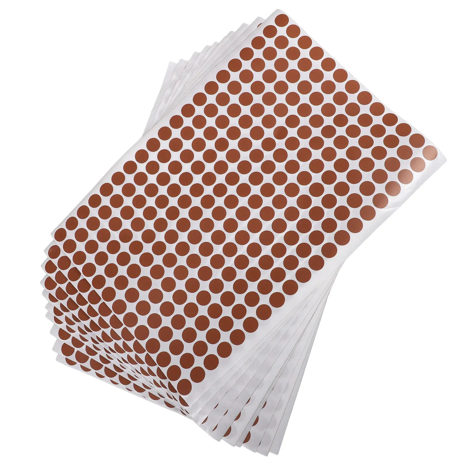 

10 Sheets Round Classifying Stickers Premium Coated Adhesive Labels Finish Multi-Use Dot Labels for Marking Reminders