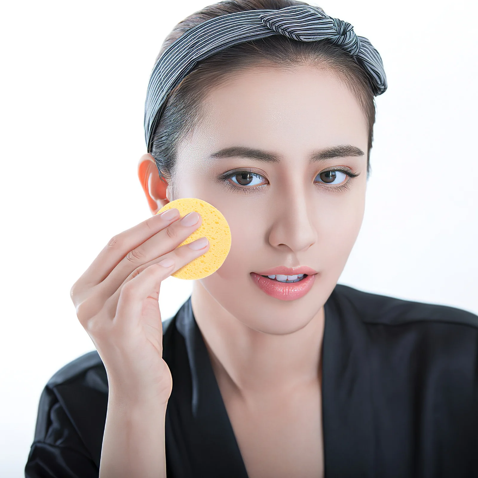10Pcs Natural Facial Sponges Soft Skinfriendly Makeup Removal Pads Travel Friendly Face Cleansing Sponges Makeup Remover Pads
