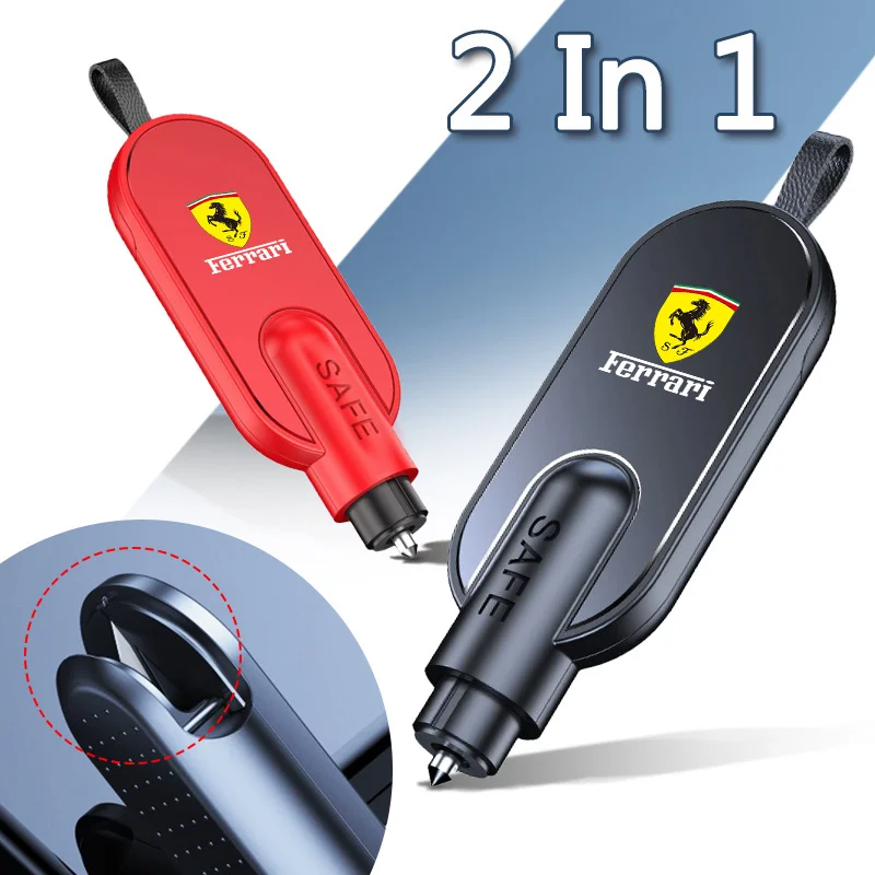 مطرقة أمان صغيرة محمولة ملحقات قواطع نافذة السيارة لفيراري 308 GT4 328 GTB GTS F355 360 مودينا F8 F430 458ltalia 488 #2