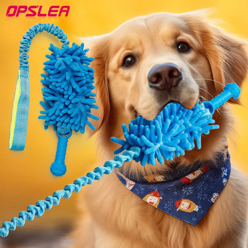 1pc Dog Toys Plush Dogs Chew Toy Cleaning Teeth Durable Training Interactive Home Outing Play Pet Supplies for Medium Large Dogs