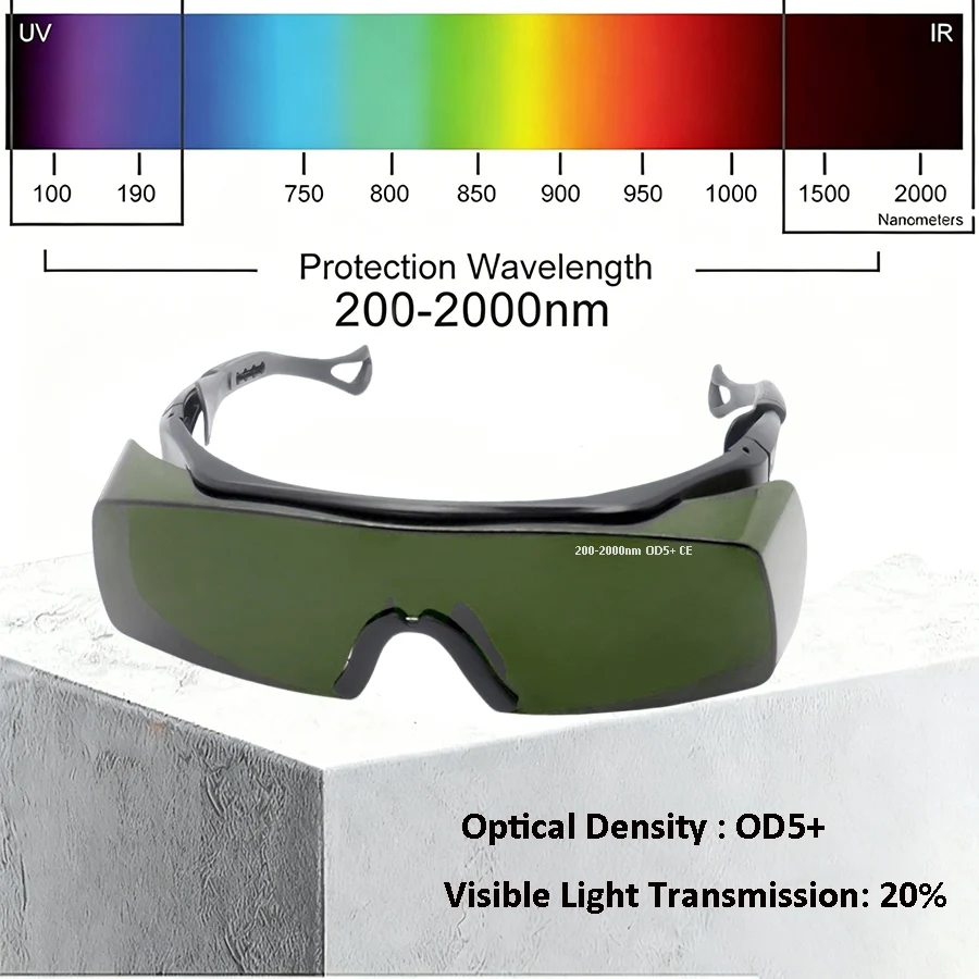 

Laser Cosmetic Goggles Professional Safety Eye Protection for Beauty Salon Skin Care Clinic Comfortable Lightweight