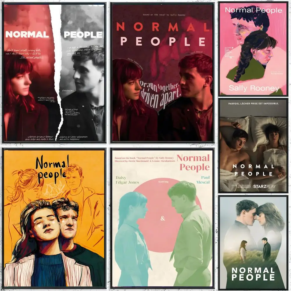 Movie N-Normal People Poster Perfect Sticker Self Adhesive for Office Home Theater Wall Art Decor Fancy Gift