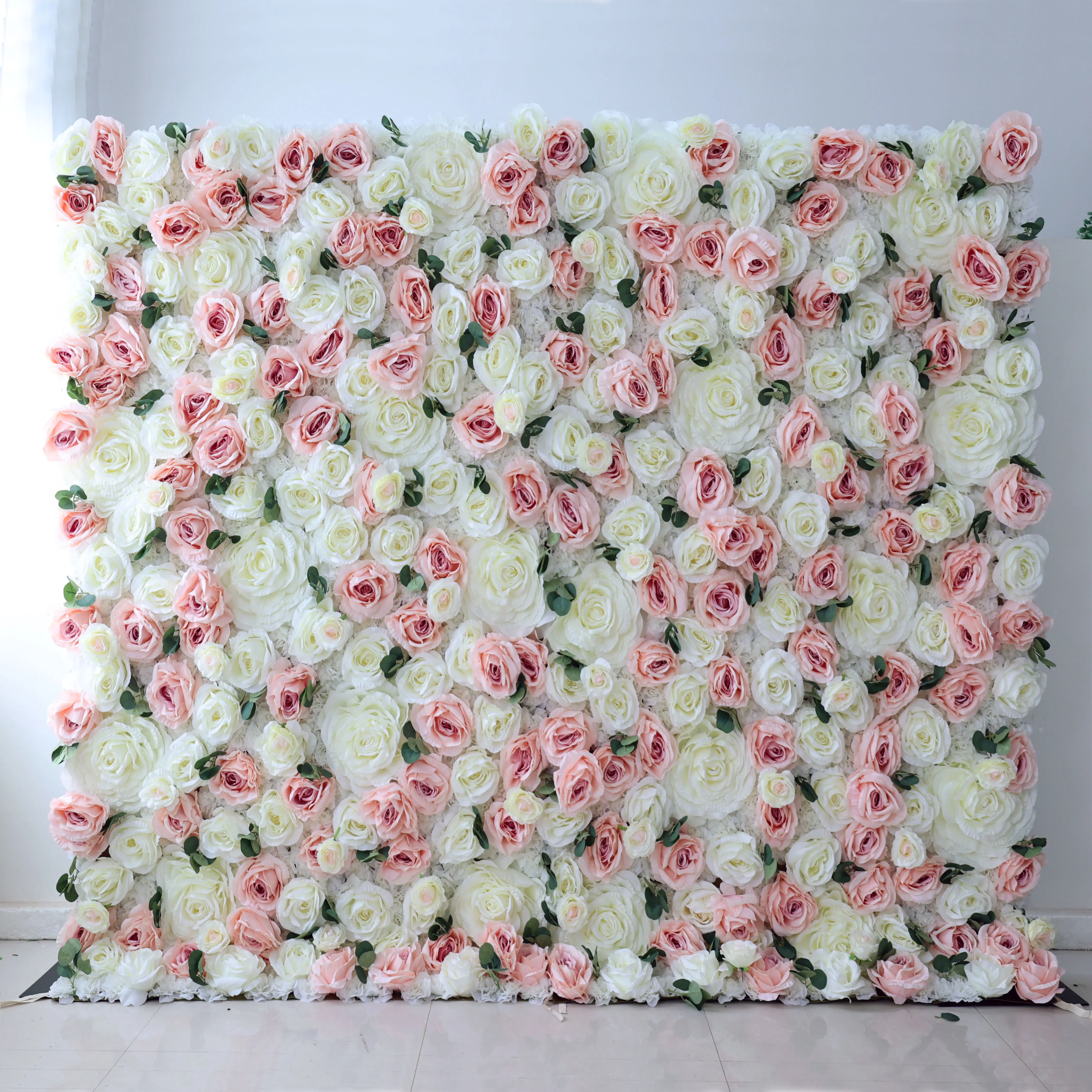 

YuLiFlower Custom 5D Fabric Flower Wall Wedding arrangement artificial flower wall wedding backdrop design flower decoration