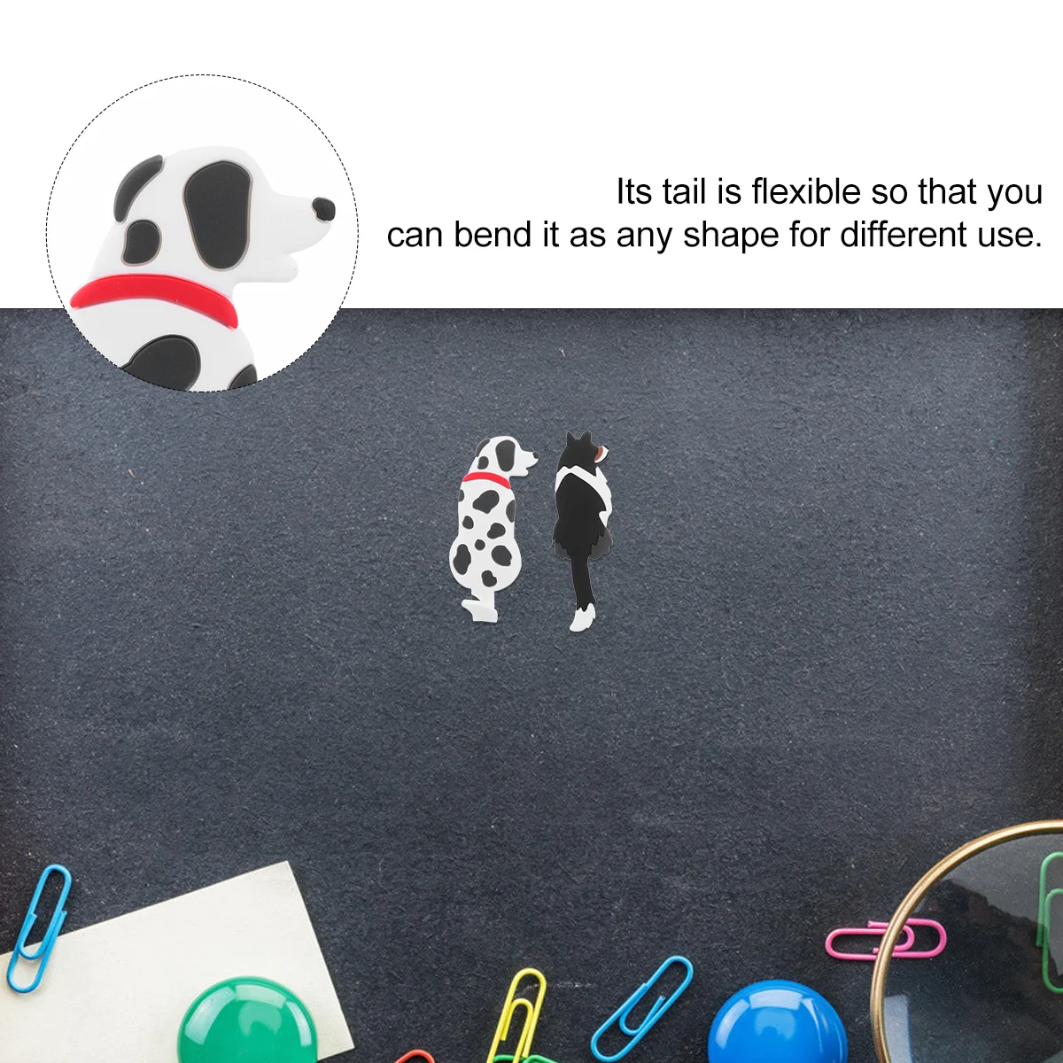 

2 Pcs Magnetic Hook Holder for Fridge Refrigerator Animal Decorative Magnets Wall Hooks Cute Stickers