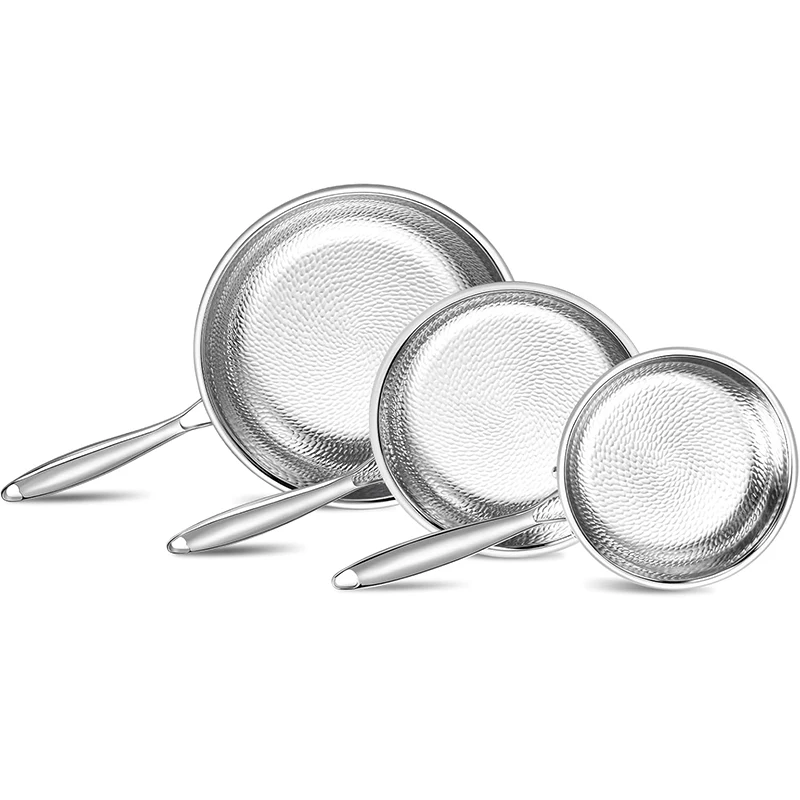 

Титановая сковорода с узором «молотковый удар», без покрытия, с плоским дном, для жарки стейков, антипригарная, подходит для индукционных плит.