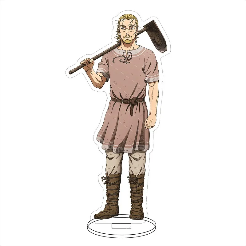 Figuras de Anime de VINLAND SAGA de dibujos animados, Thorfinn Thordarson Canute, soportes acrílicos, personaje Thorkell, modelo de 15CM, decoración de escritorio