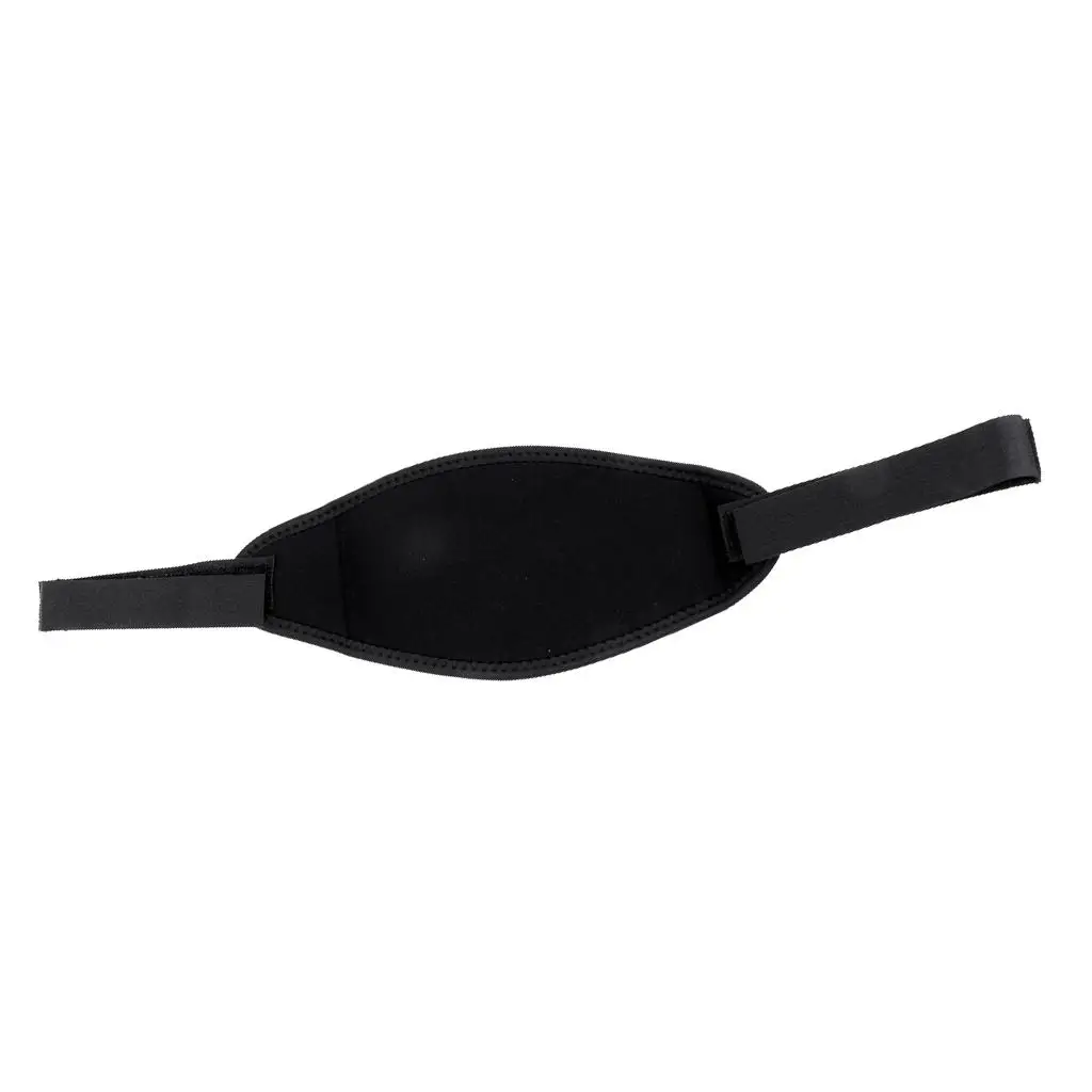 Sangle de masque de plongée en apnée en néoprène souple noir professionnel, couverture ronde, équipement de protection des cheveux, accessoires de sports nautiques