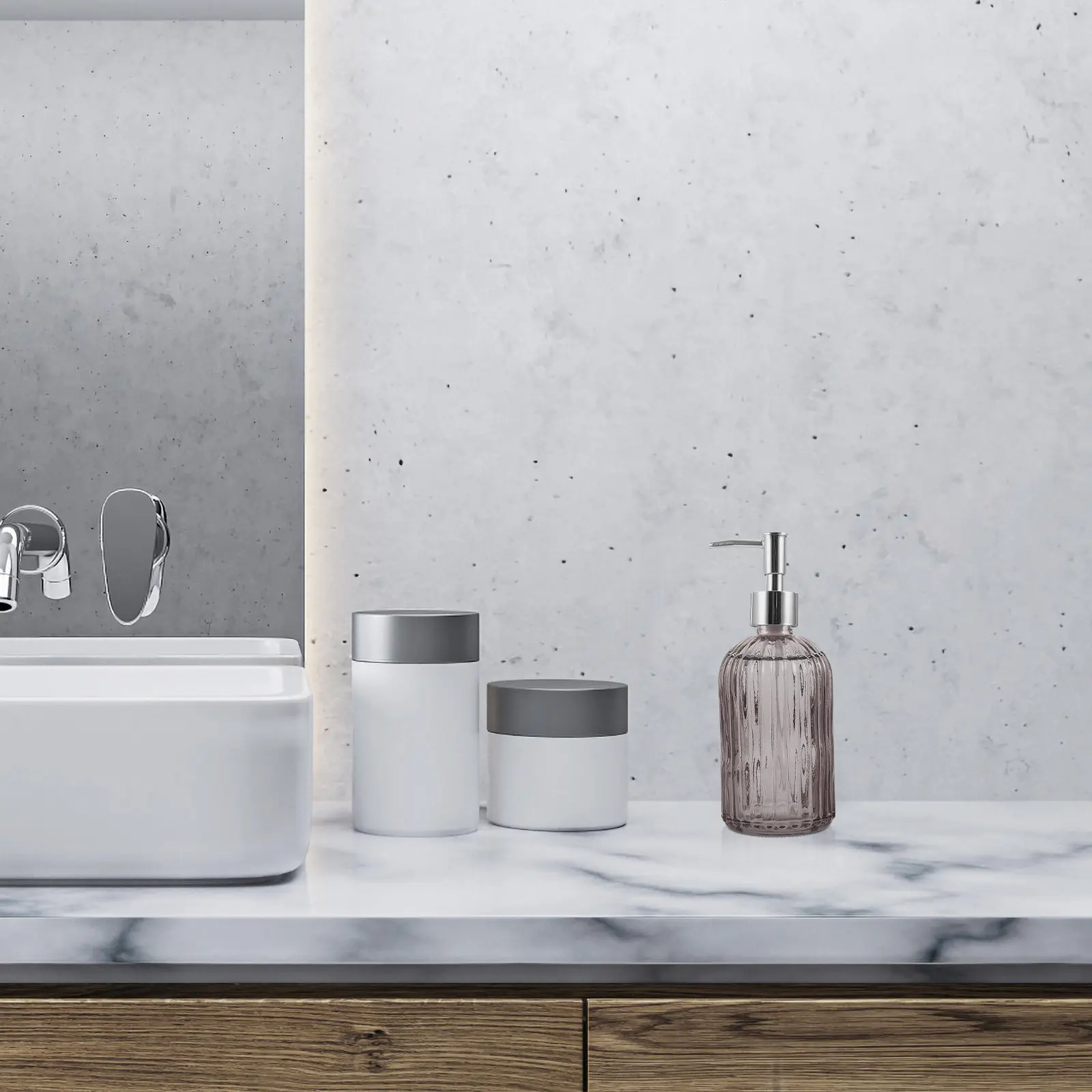 

Набор из 2 стеклянных дозаторов-флаконов премиум-класса для косметики, шампуня, бытовых жидкостей, лосьонов, портативные емкости с помпой для хранения жидкостей