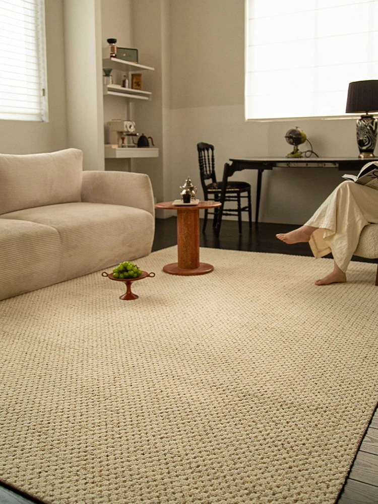 Modern Cream Style Wool Carpet - Home Decor Center 评论和价格