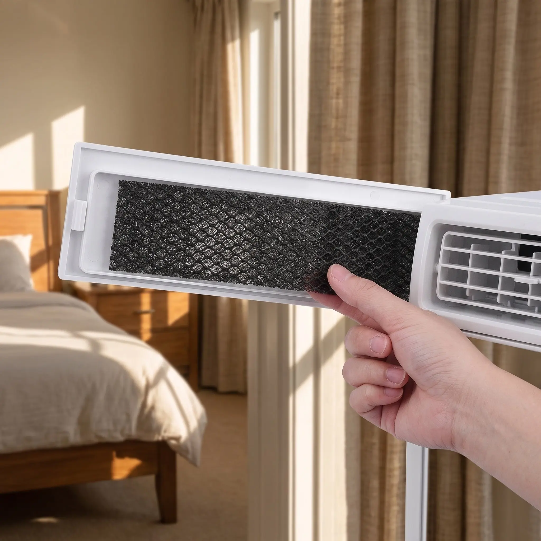 10pcs Air Conditioner Filter Cotton Washable Mesh Pad Electrostatic Air Cleaning Filter Cotton for AC Furnace Dust Reduction