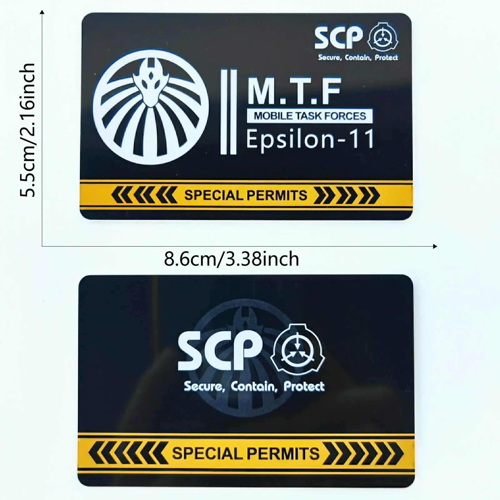 SCP foundation M.T.F mobile task forces PVC hardcard secret GUARD Cosplay card scp-78