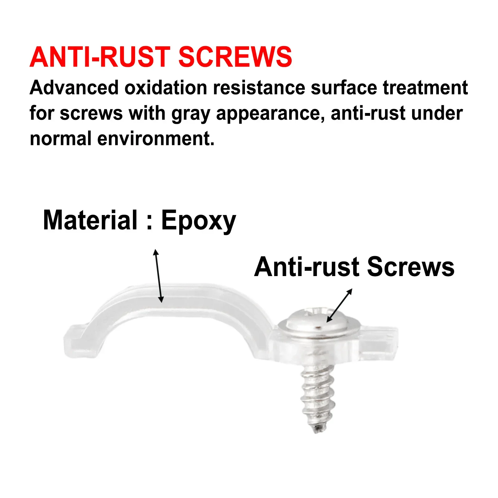 High Quality Fixing Clips 50*Clips+50*Screws/100*Clips+100*Screws Accessories Replacement Mounting Brackets Clip