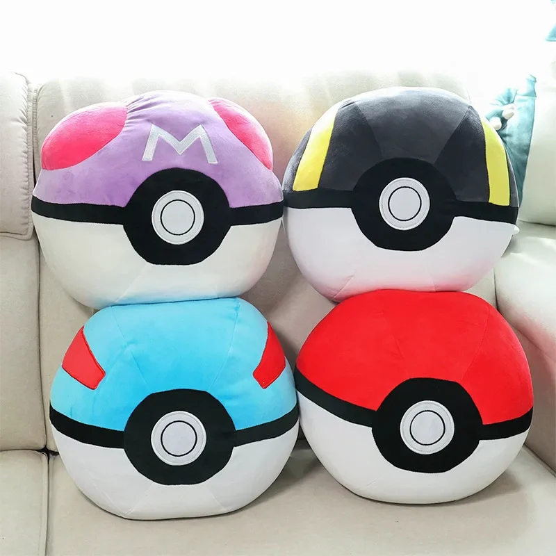 34x26cm-partner’s-poke-ball-pokemon-plush-toys-anime-doll-cute-ornament-pokemon-cartoon-stuffed-plushie-pillow-gift-for-children