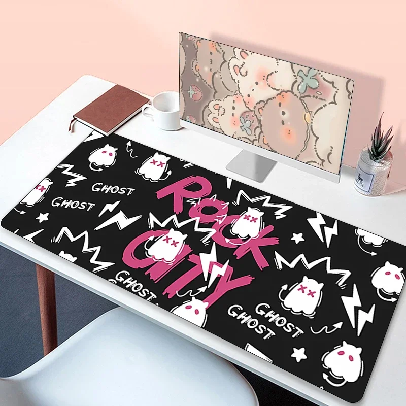 Grand tapis de souris Kawaii mesurost Gaming, Lapmedicings Gamer, Polymères de bureau, Sous-tapis de souris, Armoire à clavier, Tapis de souris média