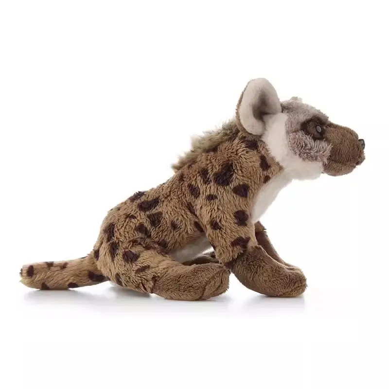 Stuffed Spotted Hyena Toy, Wild Animal Plush Gift For Kids