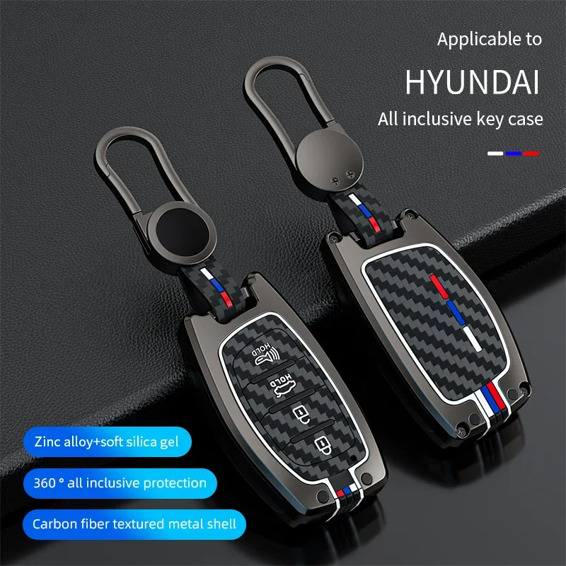 

Zinc alloy car smart key case cover for Hyundai Tucson Santa Fe Ena Sonata Elantra Creta ix35 ix45 i10 i30 i40 car accessories