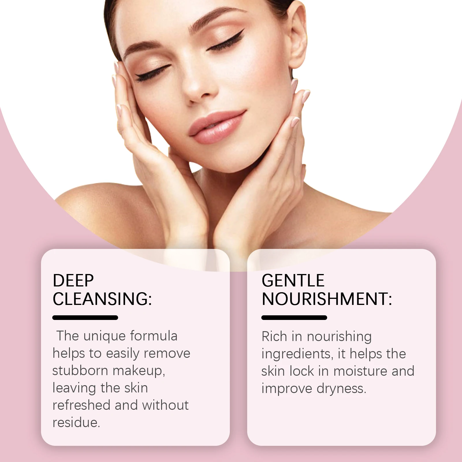 EELHOE 50g Strawberry Makeup Remover Cleansing Cream Gentle Face Cleanser Moisturizing Hydrating For Soft Smooth Skin