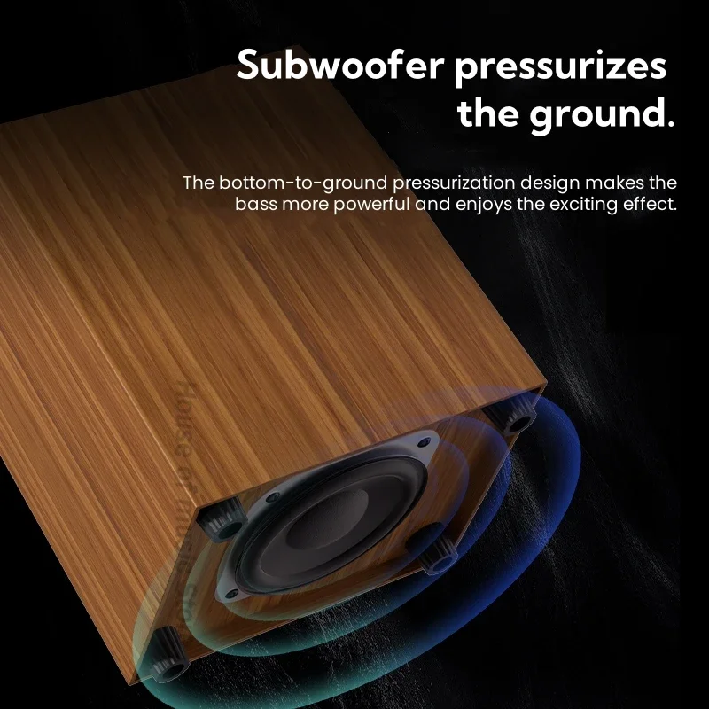 سوبر باس مع مكبر صوت رف كتب BT ، سكن خشبي ، هاي فاي المنزل ، كمبيوتر الوسائط المتعددة ، مزود طاقة USB ، صوت بلوتوث