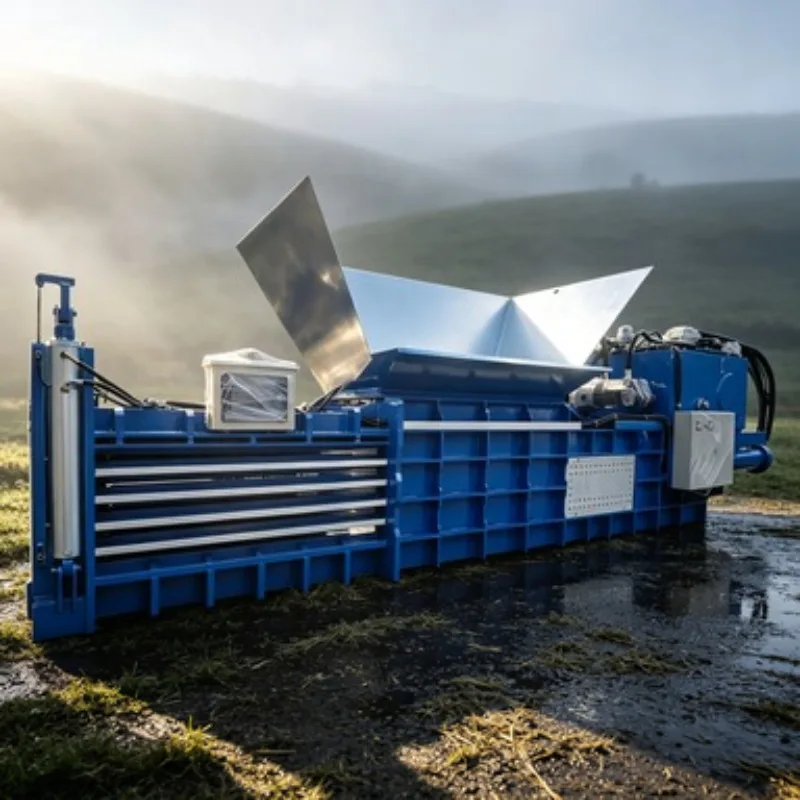 Compact & Portable Silage Wrapper and Mini Baler Combo Agricultural Forage Packing Equipment Combining Baling Wrapping for Small
