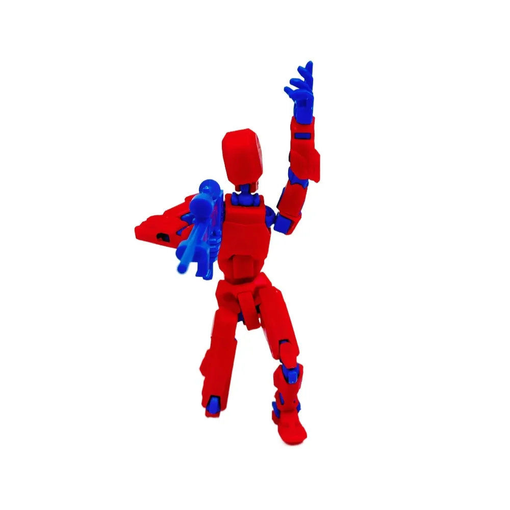 Action Figure 6/8 Wings Movable Robot Dummy 13 Novelty 3D Printed Mannequin Cute Multi-Jointed Shapeshift Robot Kids Adults