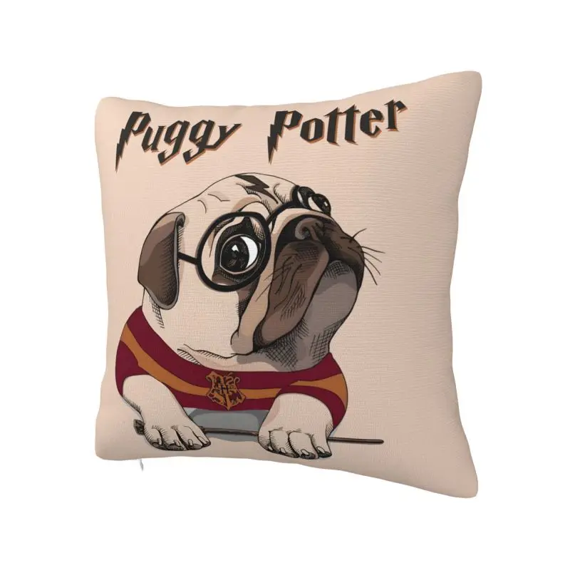 Luxury Funny Pug Dog Throw Pillow Covers Decoracion 3D Printing Sofa Cushion Cover Polyester Cozy Pillowcase Dakimakura