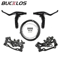 BUCKLOS Bicycle Brake Part Durable Bike Brakes Level Mountain Bike Front Rear Brakes Caliper Bicycle Brakes Cable Cycling Part